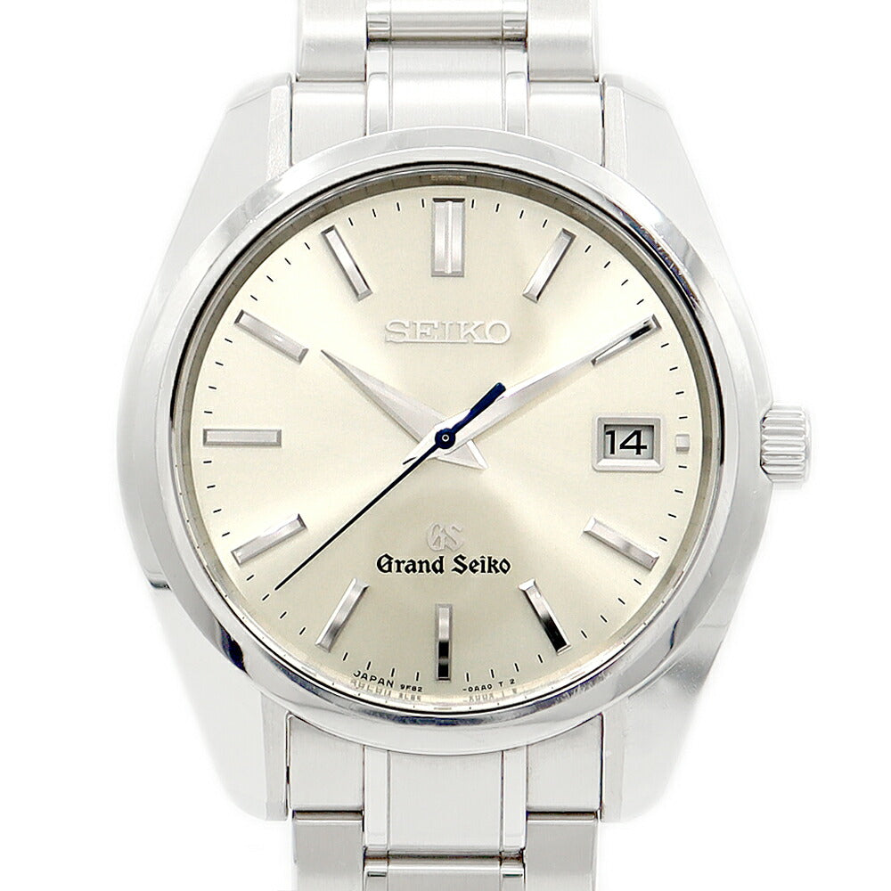 電池交換済 SEIKO セイコー グランドセイコー GS 9F82-0AA0 SBGV005 マスターショップ限定 100m防水 デイト シルバー アイボリー SS ステンレス メンズ クォーツ【6ヶ月保証】【腕時計】【中古】