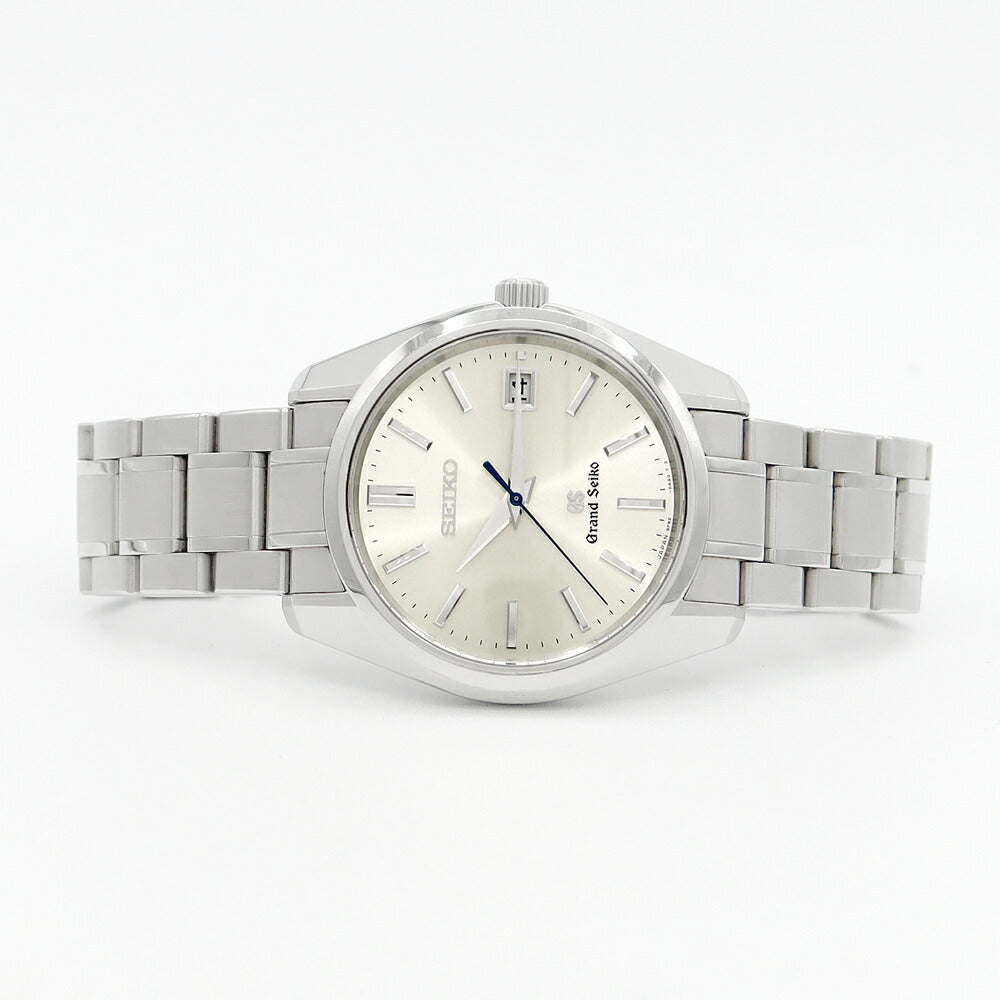 電池交換済 SEIKO セイコー グランドセイコー GS 9F82-0AA0 SBGV005 マスターショップ限定 100m防水 デイト シルバー アイボリー SS ステンレス メンズ クォーツ【6ヶ月保証】【腕時計】【中古】