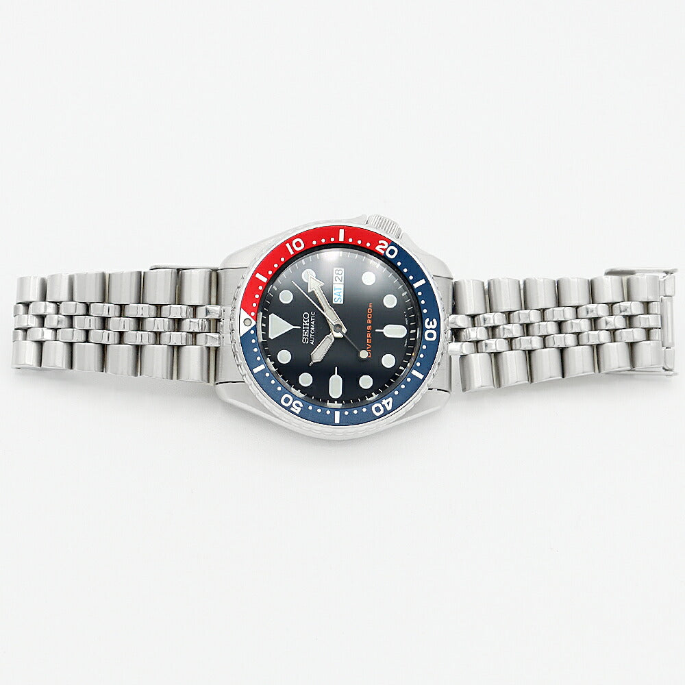 SEIKO セイコー スキューバ ダイバーズ200 SKX009K1 7S26-0020 200m防水 デイデイト 紺 ネイビー SS ステンレス メンズ 自動巻き【6ヶ月保証】【腕時計】【中古】