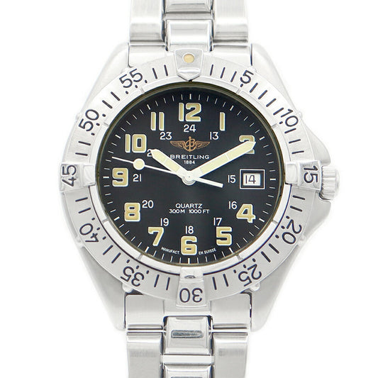BREITLING BREITLING Breitling Colt A57035 Date Black Black SS Stainless Men Quartz [6 months warranty] [Watch] [Used]
