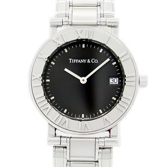 Battery replacement TIFFANY & Co. Tiffany Atlas Date Gray SS Stainless Ladies Quartz [6 months warranty] [Watch] [Used]