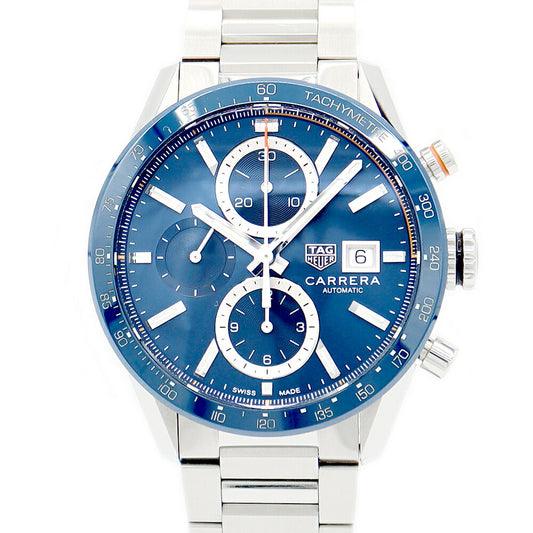 Inspection Tag Heuer Tag Heuer Tag Hoire Carrella Calibur 16 CBM2112 BA0651 Chronograph Date Blue SS Stainless Men Automatic Wind [6 months warranty] [Watch] [Used]