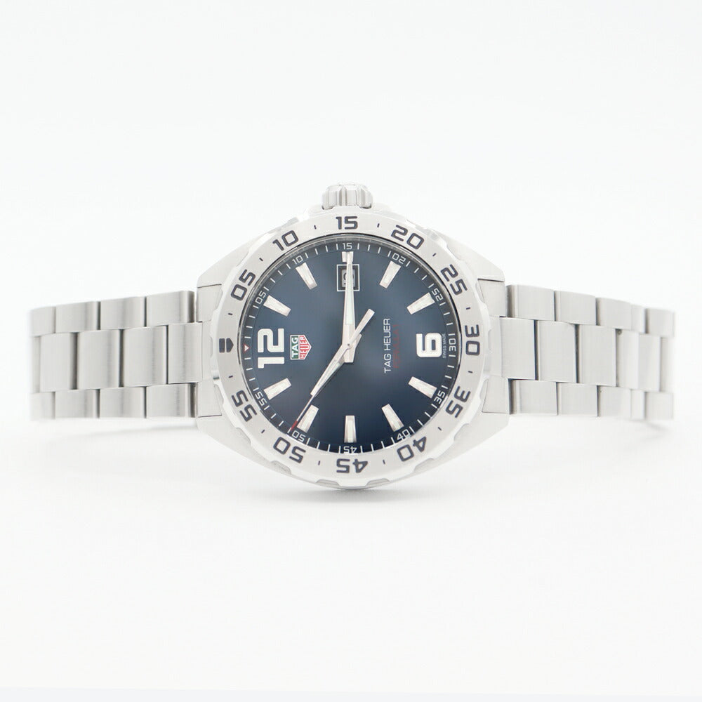電池交換済 TAG Heuer タグホイヤー フォーミュラ1 WAZ1118 BA0875 200ｍ防水 デイト 青 ブルー SS ステンレス メンズ クォーツ【6ヶ月保証】【腕時計】【中古】