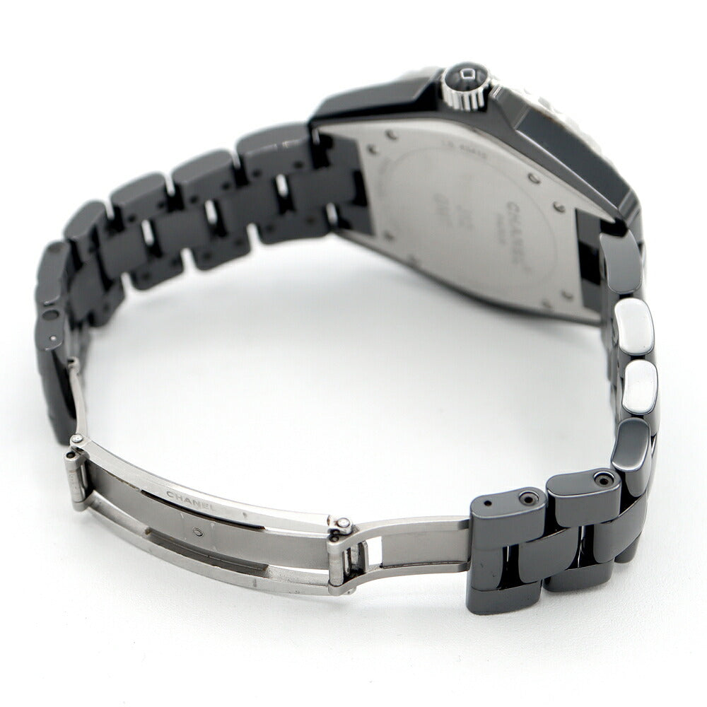 内部点検済 CHANEL シャネル J12 GMT H2012 42mm 100ｍ防水 デイト 黒 ブラック SS ステンレス セラミック メンズ 自動巻き【6ヶ月保証】【腕時計】【中古】