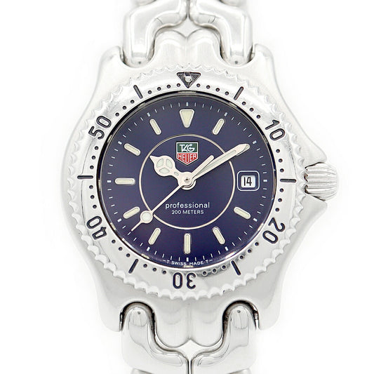 Battery replacement TAG HEUER Tag Hey Professional WG131A Date 200m Waterproof Navy SS Stainless Ladies Quartz [6 months warranty] [Watch] [Used]