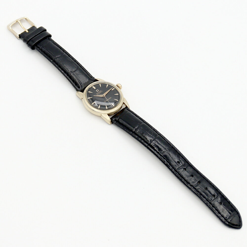 OMEGA Omega Seamaster Cal.470 17 Stone Black Black YGP Yellow Gold SS Stainless Ladies Automatic Antique Vintage [Watch] [Used]