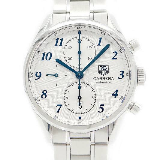 Inspector Tag Heuer Tag Heuer Tag Hey Carrella Heritage Chronograph Cas2111 BA0730 Date 100m Waterproofing Blue Silver SS Stainless Men Automatic Wind [6 months warranty] [Watch] [Used]