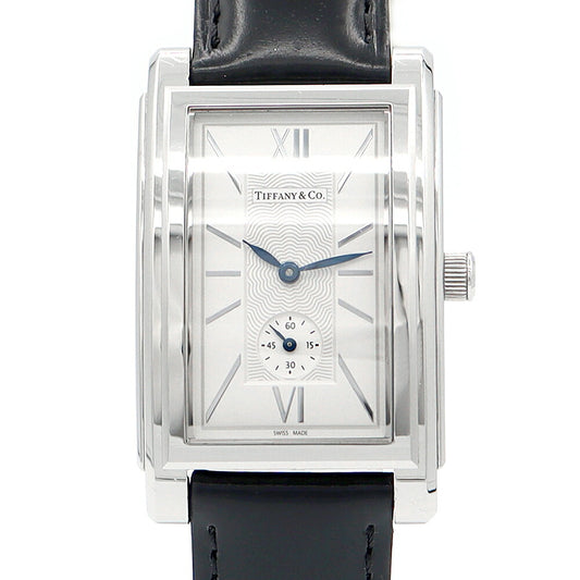 Battery replacement TIFFANY & CO. Tiffany Grand Small Second Z0030.13.10a21a40A White White Gyoche SS Stainless Steel Genuine Bucket Men Quartz [6 months warranty] [Watch] [Used]