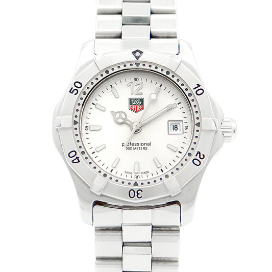 電池交換済 TAG Heuer タグホイヤー 2000シリーズ プロフェッショナル WK1312-0 200m防水 シルバー SS ステンレス レディース クォーツ【6ヶ月保証】【腕時計】【中古】