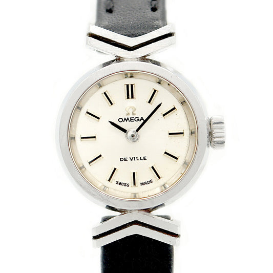 Rare product OMEGA Deville Devil 511.366 Cal.485 17 Stone Silver SS Stainless Ladies Hand -wound Antique Vintage Devil [Watch] [Used]