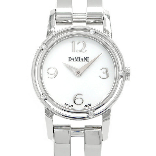 Damiani Damiani Damiani D -side DS006ACAJ Brad Pit Genuine Diamond 5P Diamond Besel White White White White White White SS Stainless Ladies Quartz