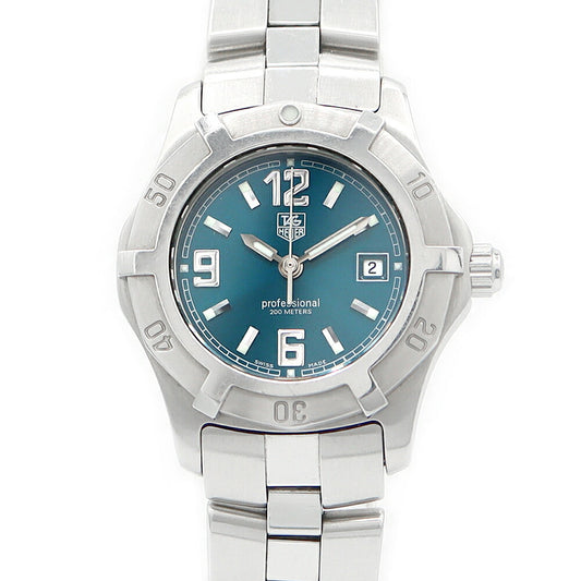 電池交換済 TAG Heuer タグホイヤー エクスクルーシブ 2000シリーズ プロフェッショナル WN1315 200m防水 緑 グリーン SS ステンレス レディース クォーツ【6ヶ月保証】【腕時計】【中古】