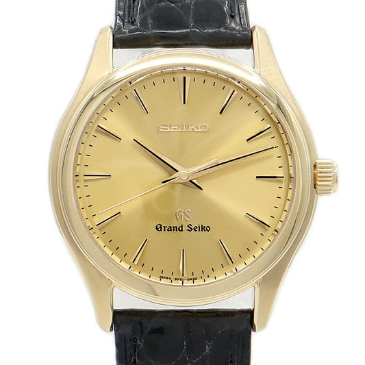 Battery replacement SEIKO Seiko GS Grand Seiko SBGX016 9F61-0A30 K18YG Yellow Gold Genuine Belt Genuine Buckwheat Men's Quartz [6 months Warry] [Watch] [Used]