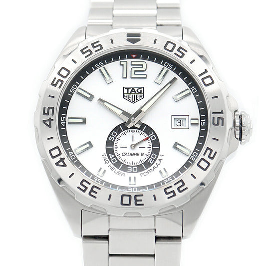 Inspection TAG HEUER Tag Hoier Formula 1 Calibur 6 WAZ2013 BA0842 Date Panda White White White SS Stainless Steel Automatic Wind Men's Formula 1 [6 months warranty] [Watch] [Used]