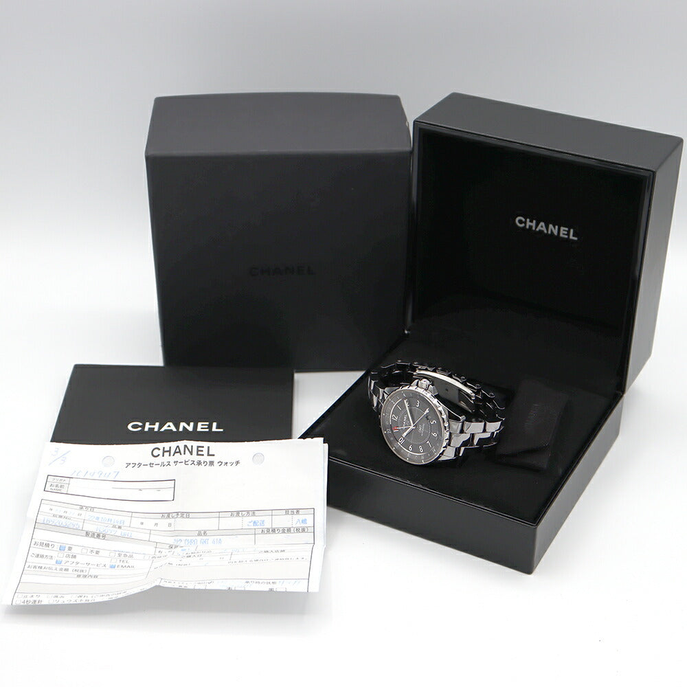 CHANEL Chanel J12 Chromatic GMT 41mm H3099 100m Waterproof Titanium Ceramic Gray Automatic Men's [6 months warranty] [Watch] [Used]