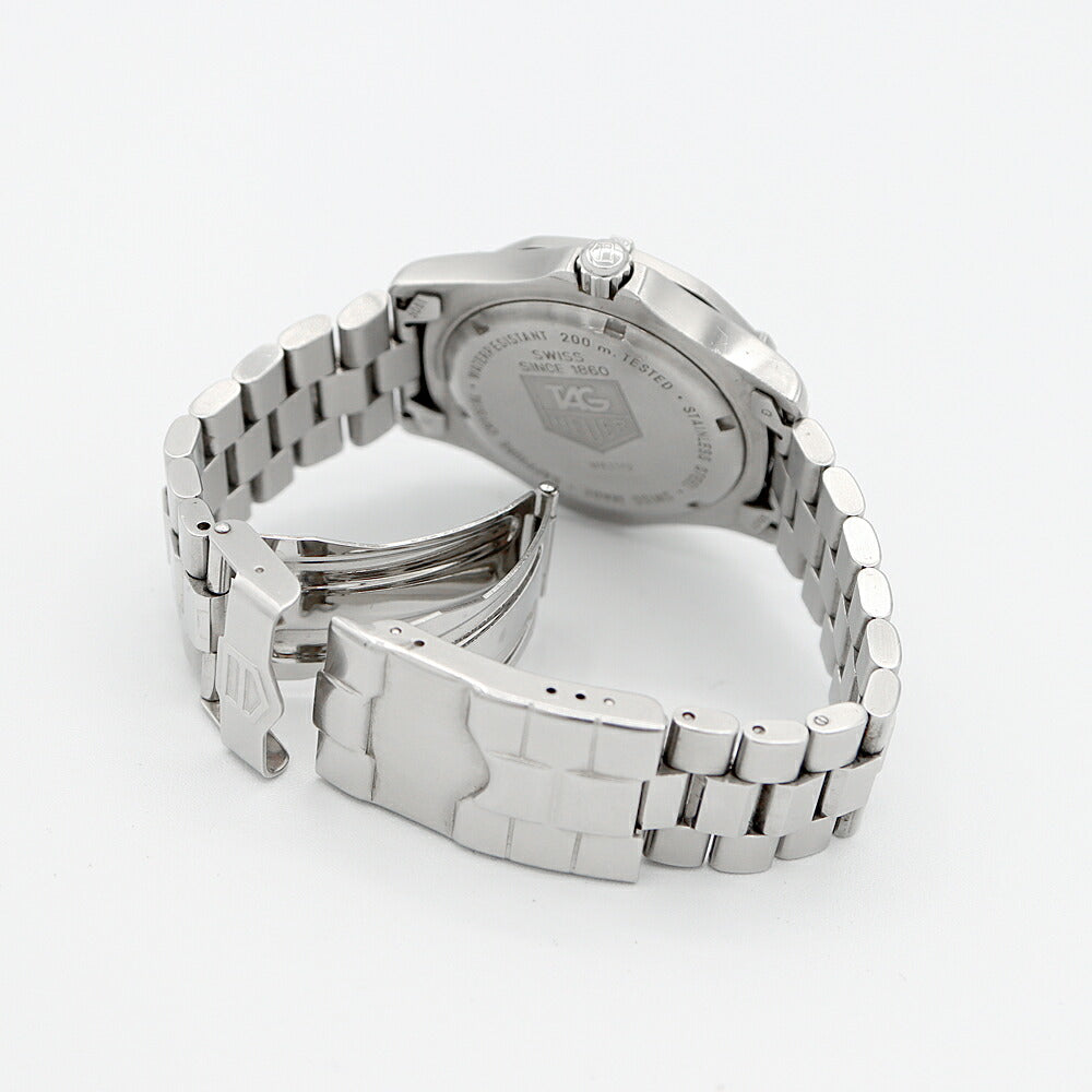 電池交換済 TAG Heuer タグホイヤー プロフェッショナル WK1112 デイト 200m防水 シルバー SS ステンレス メンズ クォーツ【6ヶ月保証】【腕時計】【中古】