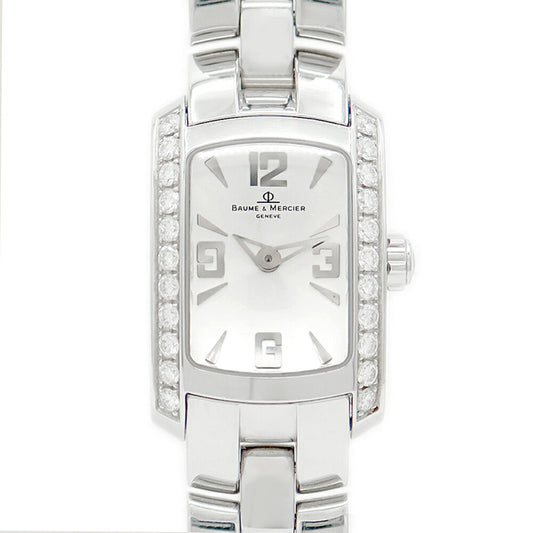 BAUME & Mercier Baume & Mercier Diamond Besel 65363 Diamond White SS Stainless Ladies Quartz [6 months warranty] [Watch] [Used]