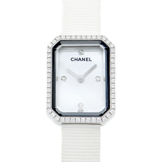 Battery replacement CHANEL Chanel Premiere H2433 White White Shell Genuine Diamond Diamond Bezel 4P Diamond Genuine Belt Genuine Buckle Ladies Quartz