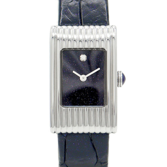 Replaced battery with replacement belt Boucheron Boucheron Boucheron Boucheron Refron Blue de Juard Pulu Limited WA030512 1P Diamond Blue Blue Navy Blue Lame SS Stainless Steel Genuine Belt Genuine Buckwheat Ladies Quartz [6 months warranty] [Used]