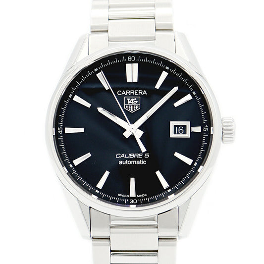Inspector Tag HEUER Tag Heuer Tag Heel Carrera CaliBre5 Calibrew 5 WAR211A BA0782 Date Black Black SS Stainless Men Automatic Wind [6 months warranty] [Watch] [Used]