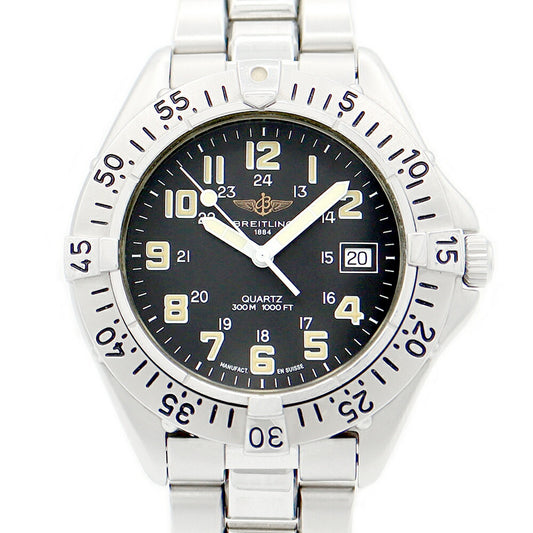 BREITLING BREITLING Breitling Colt A57035 Date Black Black SS Stainless Men Quartz [6 months warranty] [Watch] [Used]