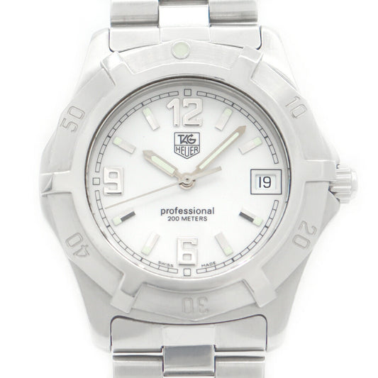 電池交換済 TAG Heuer タグホイヤー 2000 エクスクルーシブ WN1111 デイト 白 ホワイト SS ステンレス メンズ クォーツ【6ヶ月保証】【腕時計】【中古】