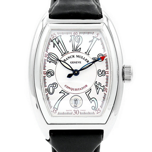 Inspection Franck Muller Frank Muller Conquistador 8000SC Date Silver SS Stainless Steel Genuine Belt Genuine Back Men's Automatic Wind [6 months Warranty] [Used] [Watch]