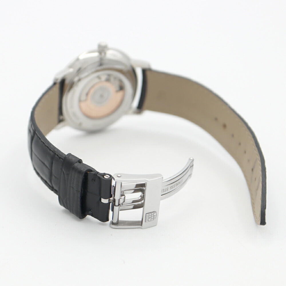 内部点検済 FREDERIQUE CONSTANT フレデリックコンスタント スリムライン FC-306X4S23/5/6  FC-306S4S6 デイト シルバー SS ステンレス 純性ベルト 純正尾錠 メンズ 自動巻き【6ヶ月保証】【腕時計】【中古】