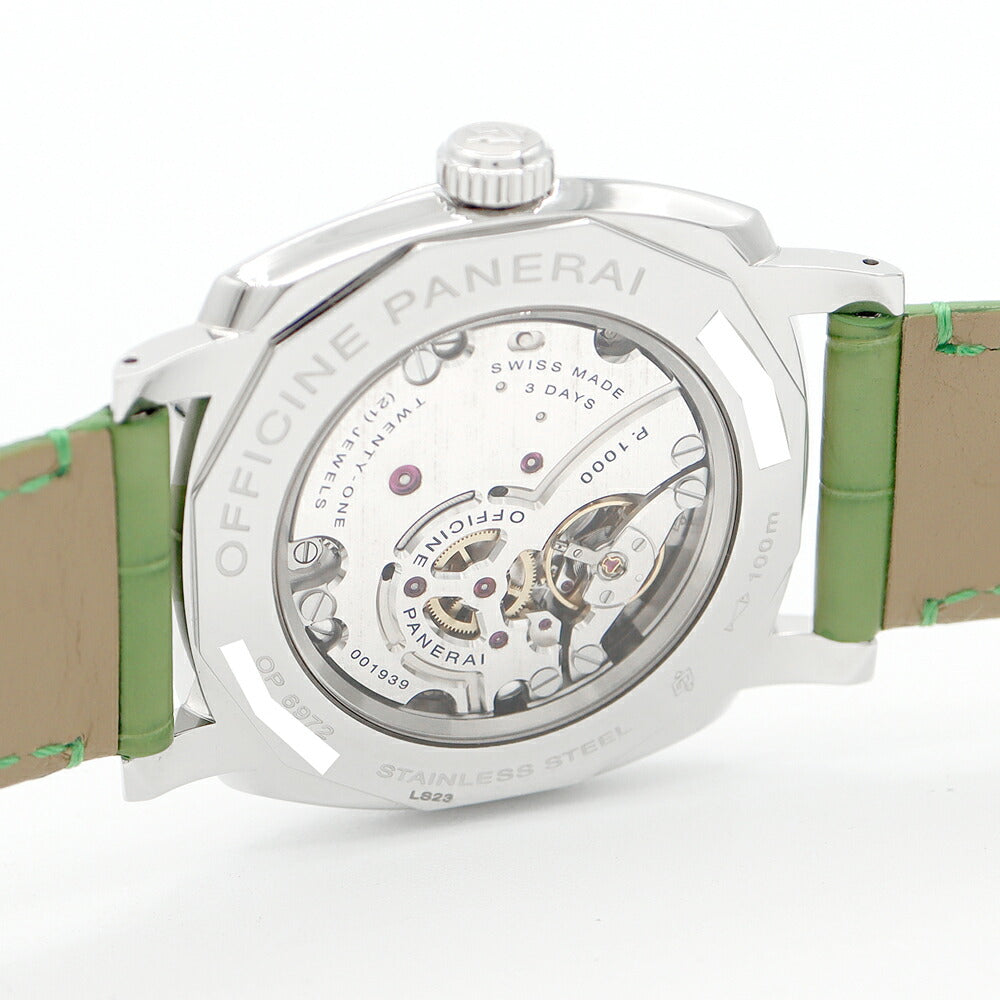 内部点検済 PANERAI パネライ ラジオミール 1940 3デイズ アッチャイオ PAM00574 R番 スモールセコンド 黒 ブラック SS ステンレス 純正ベルト 純正尾錠 メンズ 手巻き【6ヶ月保証】【腕時計】【中古】