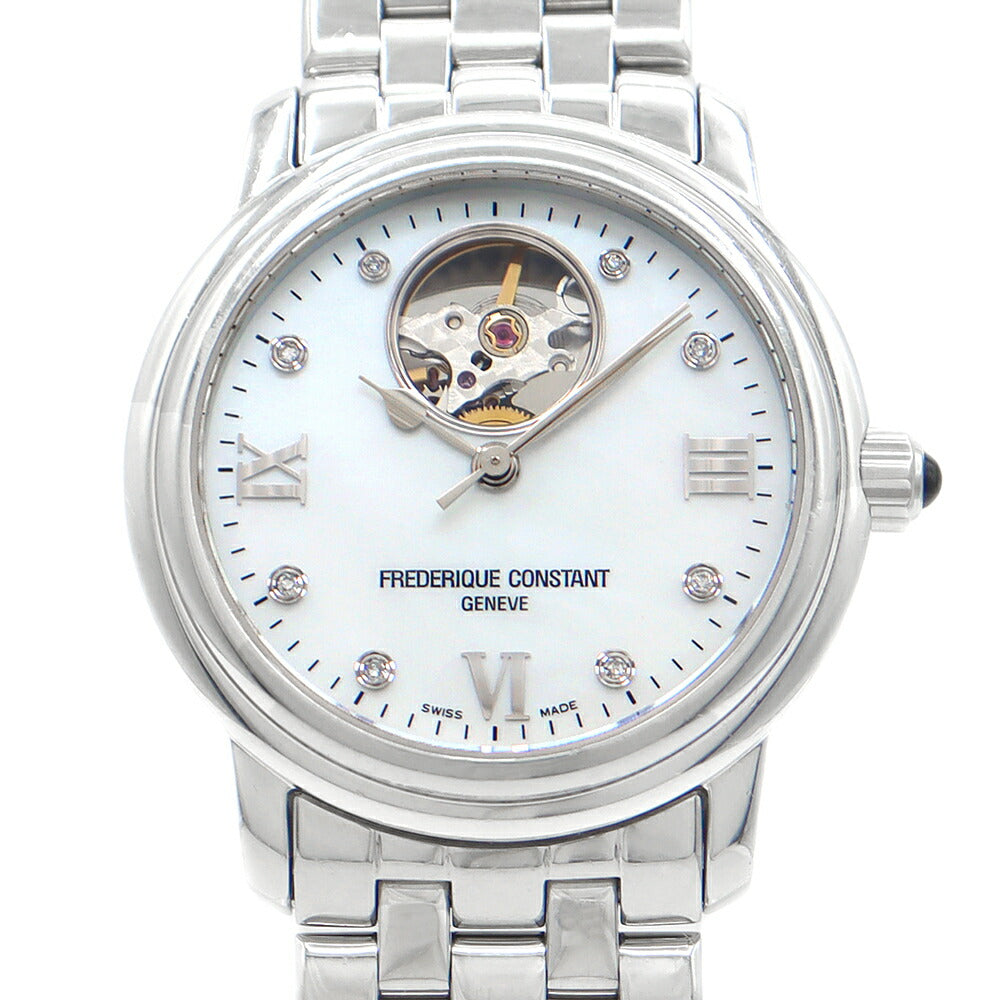 Inspector Frederique Consant Frederique Consant Frederic Constant Heart Beat FC-303/310X2P4/5/6 8P Diamond White White Shell SS Stainless Ladies Automatic Wind FC303 [6 months warranty] [Watch] [Used]