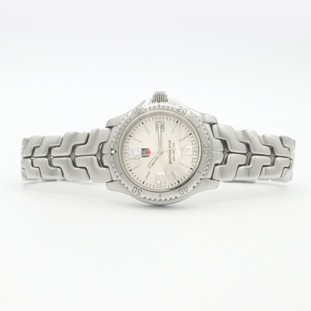 Battery replacement TAG HEUER Tag Hey Link Professional 200 WT1112 200m Waterproof Date Silver SS Stainless Steel Men Quartz [6 months warranty] [Watch] [Used]