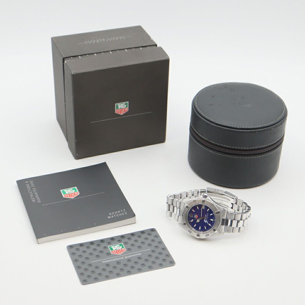 電池交換済 TAG Heuer タグホイヤー プロフェッショナル200 ハワイ600本限定 WK111F 200m防水 デイト 青 ブルー SS ステンレス メンズ クォーツ【6ヶ月保証】【腕時計】【中古】