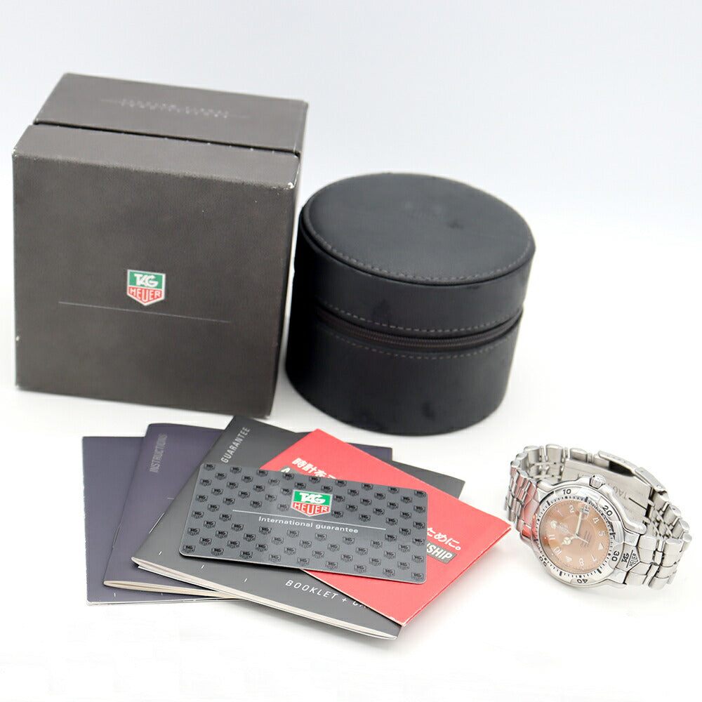 TAG Heuer タグホイヤー 6000シリーズ プロフェッショナル200 WH5115 BA0675 デイト 200m防水 ピンク SS ステンレス メンズ 自動巻き【6ヶ月保証】【腕時計】【中古】