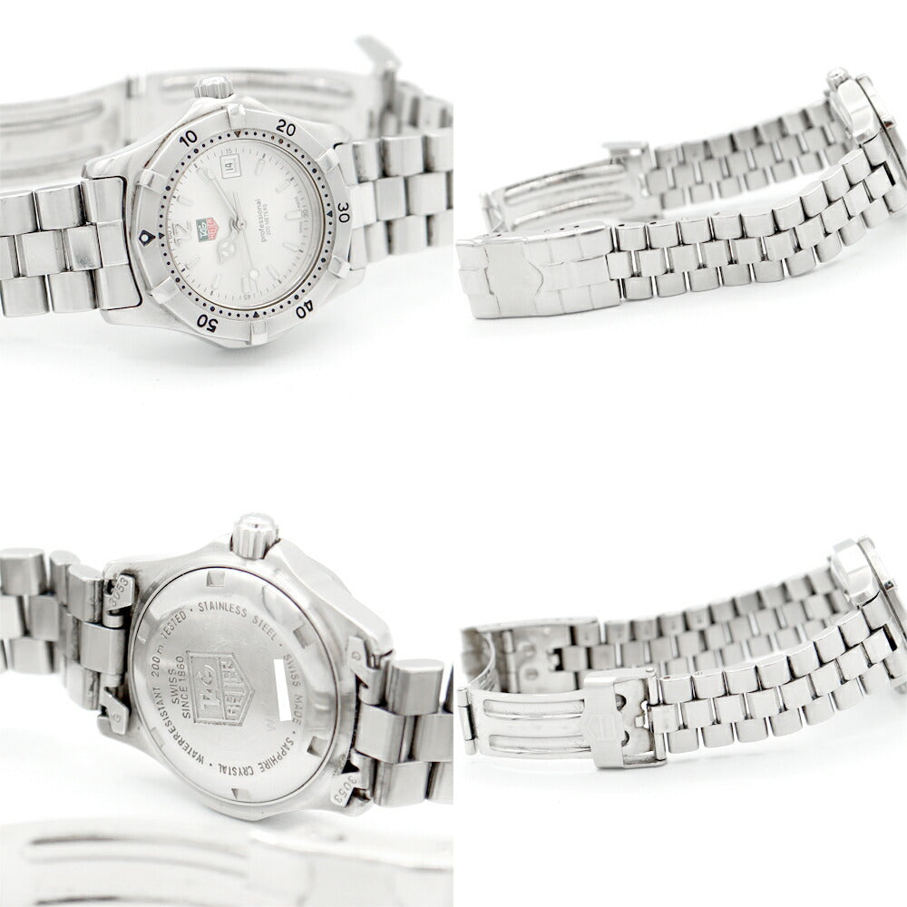 電池交換済 TAG Heuer タグホイヤー 2000シリーズ プロフェッショナル WK1312 BA0313 200m防水 シルバー SS ステンレス レディース クォーツ【6ヶ月保証】【腕時計】【中古】