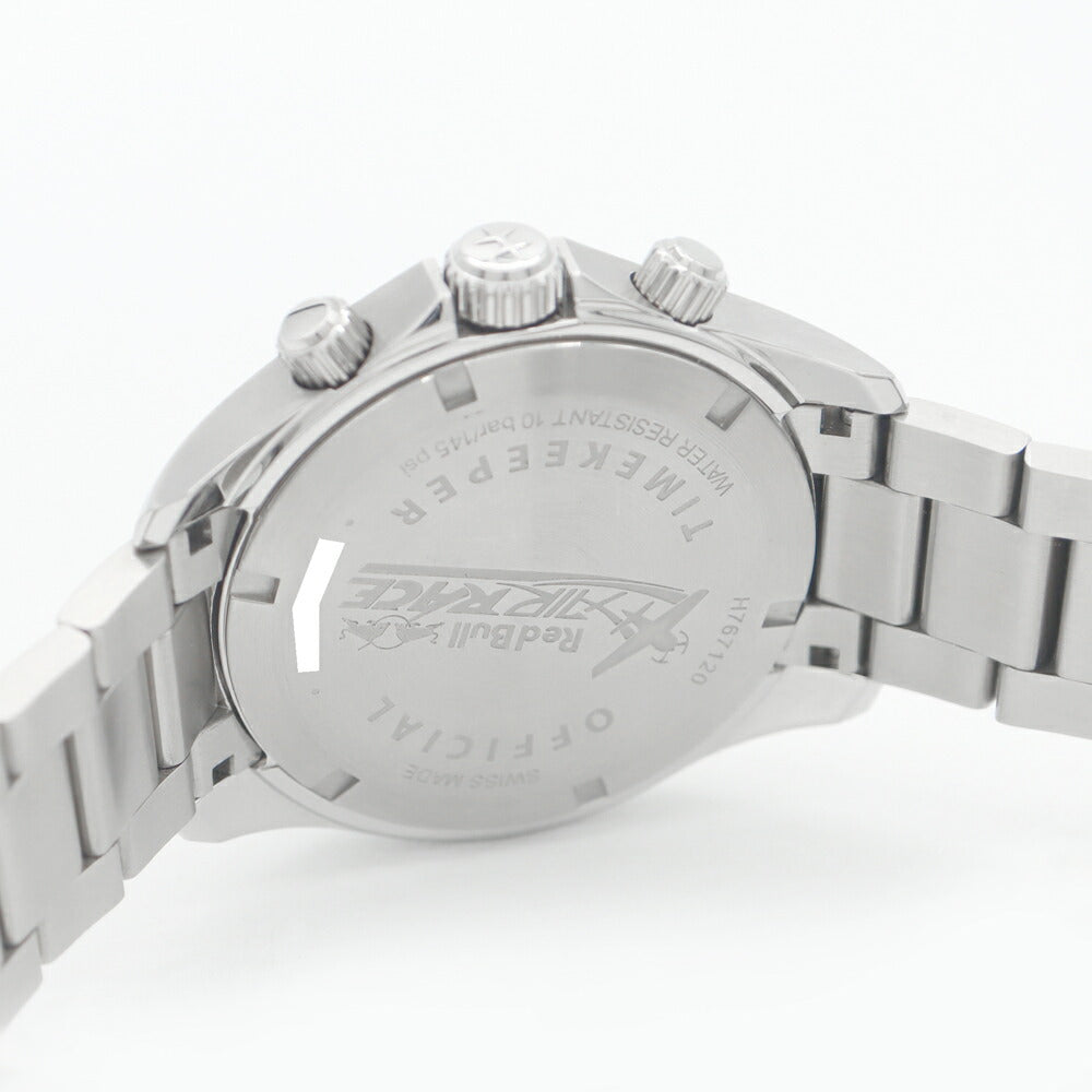 電池交換済 HAMILTON ハミルトン カーキ アビエーション レッドブル エアレース クロノグラフ  H767120 H76712151 デイト 100m防水 シルバー SS ステンレス メンズ クォーツ【6ヶ月保証】【腕時計】【中古】