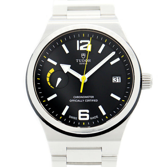 Internal point inspection TUDOR toodle tuder North flag 91210N Date Black SS Stainless Men Automatic Wind [6 months warranty] [Watch] [Used]