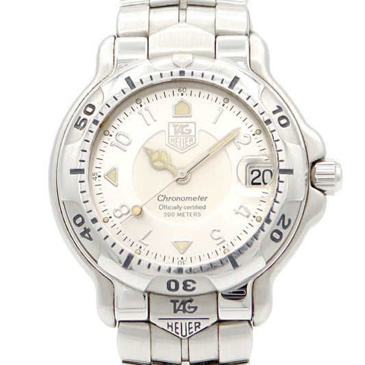 TAG HEUER Tag Hois 6000 Series WH5211-K1 Date Silver SS Stainless Men Automatic Wind [6 months warranty] [Watch] [Used]