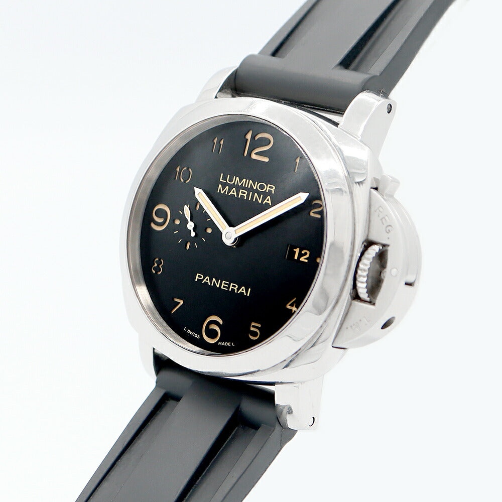 Panerai Panerai LUMINOR Marina Luminol Marina 1950 3Days 44mm PAM00359 OP6816 Small Second Black Black SS Stainless Steel Genuine Tailed Men Automatic Wind [6 months Guarantee] [Watch] [Used]