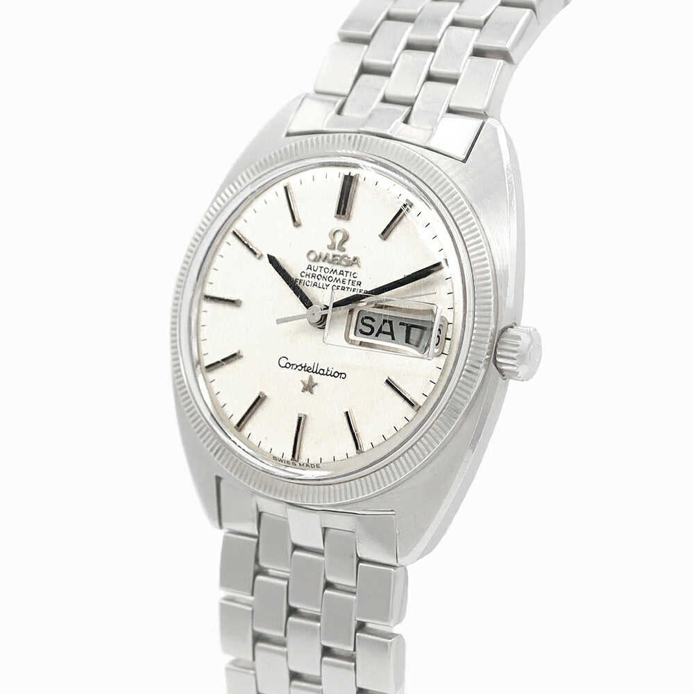 OMEGA Omega Constellation Chronometer 168.029 Date Silver WG White Gold SS Stainless Men Automatic Antique Vintage [Watch] [Used]