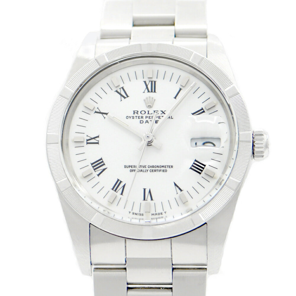 Inspector ROLEX Rolex Oyster Purpetur Date 15010 R Roman Character White White SS Stainless Men Automatic Wind [Watch] [Used] [Self -warranty 6 months]