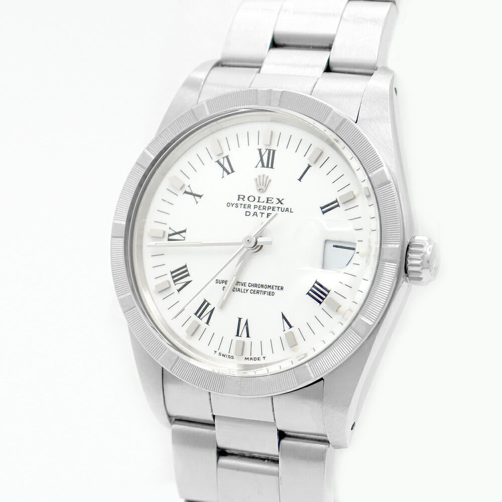 Inspector ROLEX Rolex Oyster Purpetur Date 15010 R Roman Character White White SS Stainless Men Automatic Wind [Watch] [Used] [Self -warranty 6 months]