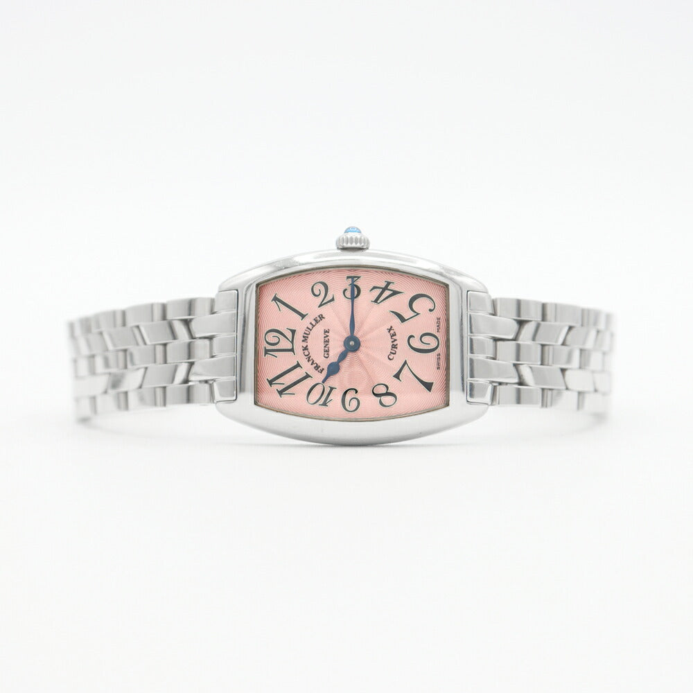 Battery replacement Franck Muller Frank Muller Casablanca Curvex 1752QZ Pink Gyoche SS Stainless Ladies Quartz [6 months warranty] [Used] [Watch]