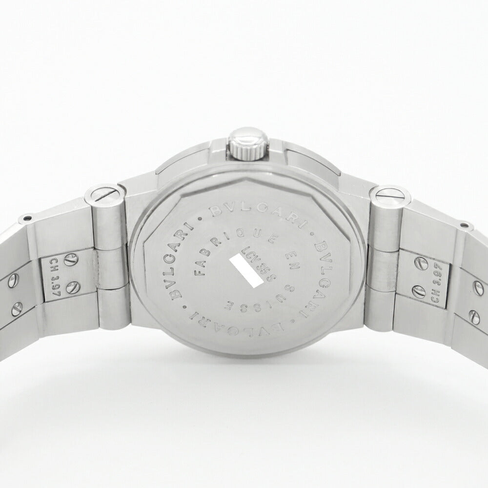 BVLGARI Bulgari Diagano Sports LCV35S Date White White White SS Stainless Men Automatic Wind [6 months warranty] [Watch] [Used]