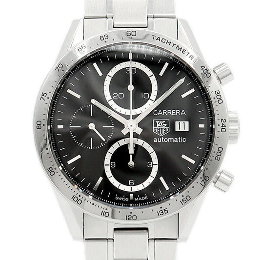 TAG HEUER Taghoier Carrella Calibur 16 Takimeter Chronograph Elegance CV2016 BA0786 Date Back Skeleton Black Black SS Stainless Men Automatic Wind CV2016-2 [6 months warranty] [Watch] [Used]