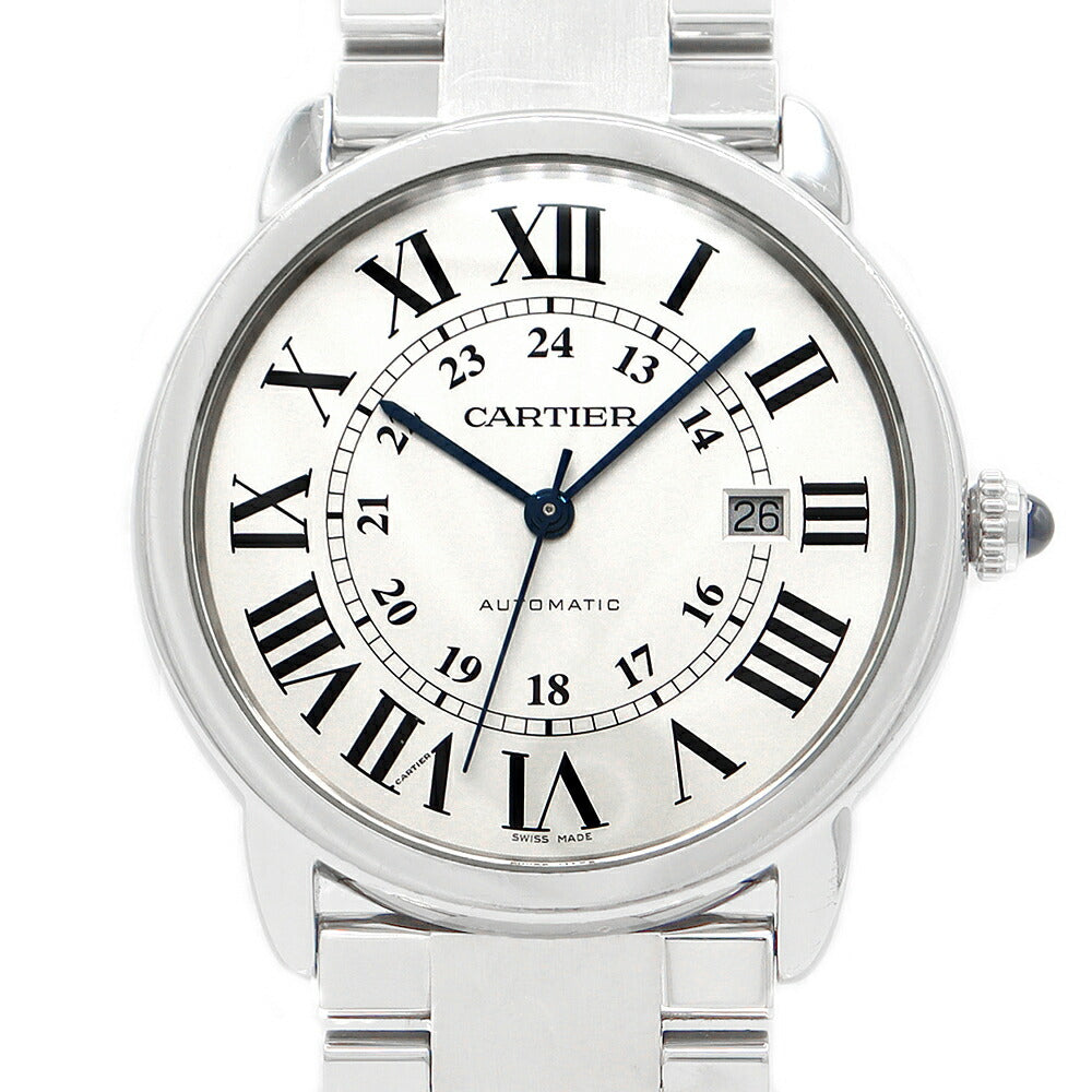 Inspector Cartier Cartier Cartier Cartier Cartier Cartier Cartier Cartier XL W6701011 Date Silver SS Stainless Men Automatic Wind [6 months warranty] [Watch] [Used]