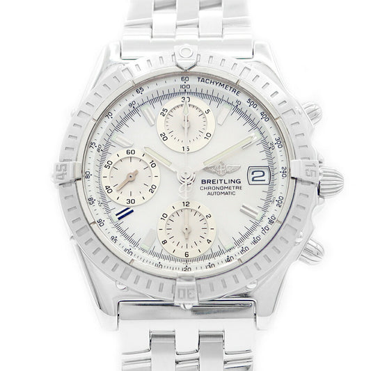 OH BREITLING Breitling Chronomat Chronograph A13352 Date White White Shell SS Stainless Men Automatic Wind [6 months Warranty] [Watch] [Used]