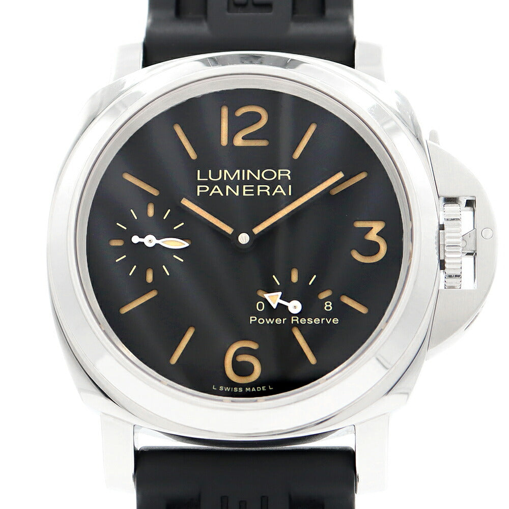 Panerai Panerai Luminol 8DAYS 8 Days Power Reserve Attachio PAM00795 W Want 300m Waterproof Small Second Black SS Stainless Steel Genuine Rubber Belt Men's Automatic Wind [6 months warranty] [Used]