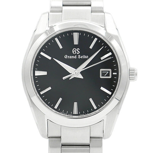 Battery replacement SEIKO Seiko GS Grand Seiko Heritage Collection SBGX261 9F62-0AB0 100m Waterproof Date Black Black SS Stainless Steel Men's Quartz [6 months warranty] [Watch] [Used]