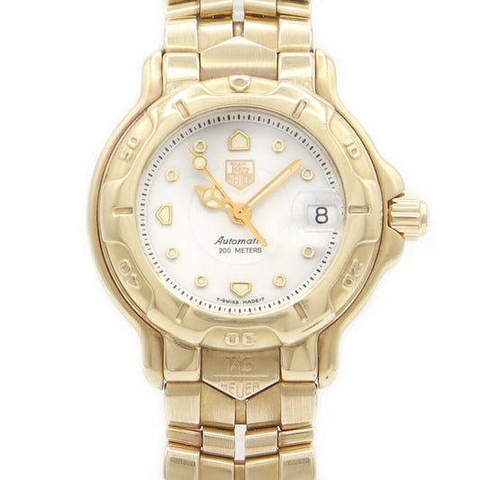 TAG HEUER Tag Hois 6000 Series WH2343 BG0677 Date White White White White White White Gold Golden Women's Automatic Wind [6 Month Works] [Watch] [Used]