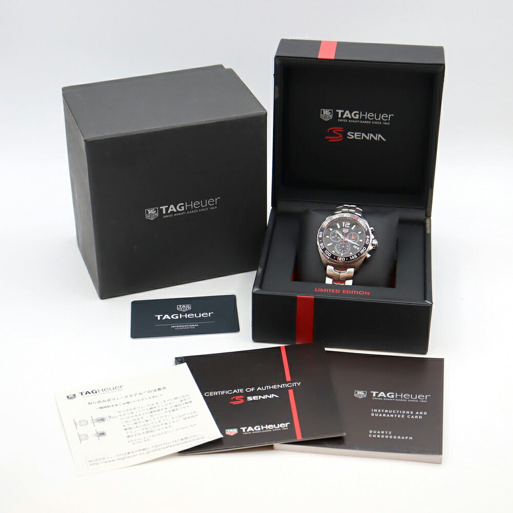電池交換済 TAG Heuer タグホイヤー フォーミュラ1 アイルトンセナ
